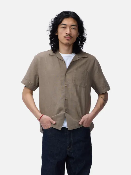 Vacation Shirt ~ Almond Linen