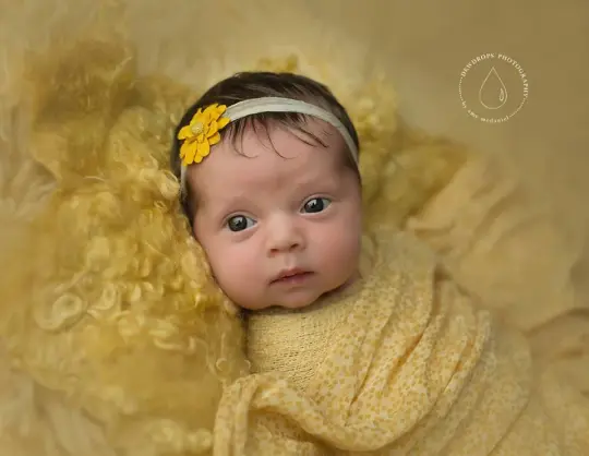 Nest of Curls Blanket - yellow mustard