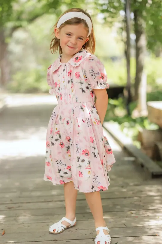 Mini Sophia Dress in Roselyn Pink