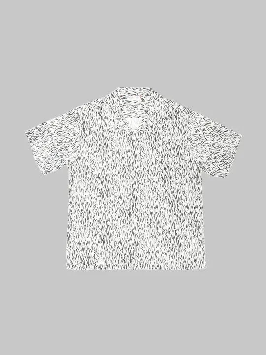 Attractions Wearmasters Lot.912 Zig-Zag Rayon Short Sleeve Shirt