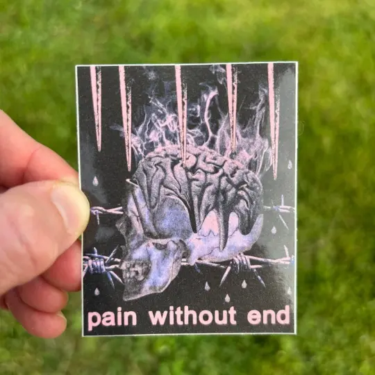 Pain without end sticker