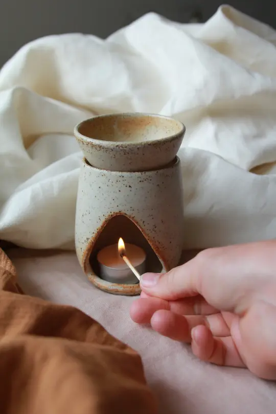 Speckled Oil Burner