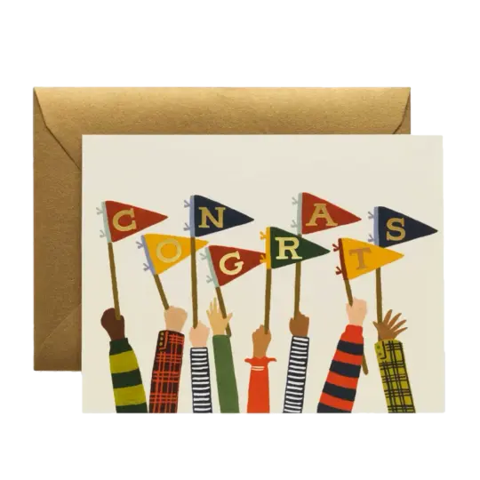 Congrats Flag Card