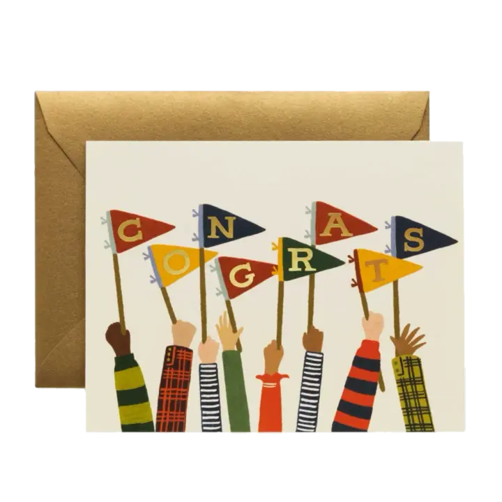 Congrats Flag Card