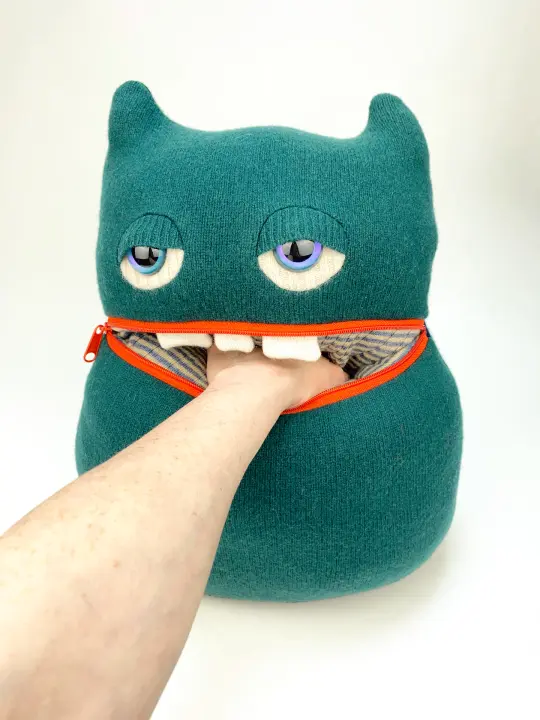 Blinker the zipper mouth pyjama bag monster