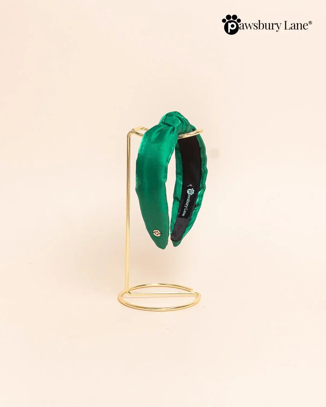 The Satin Collection - Headband - Mistletoe Green