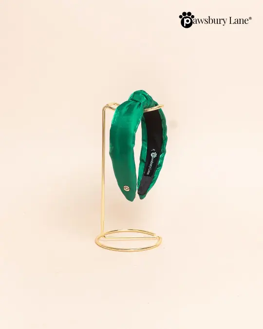 The Satin Collection - Headband - Mistletoe Green