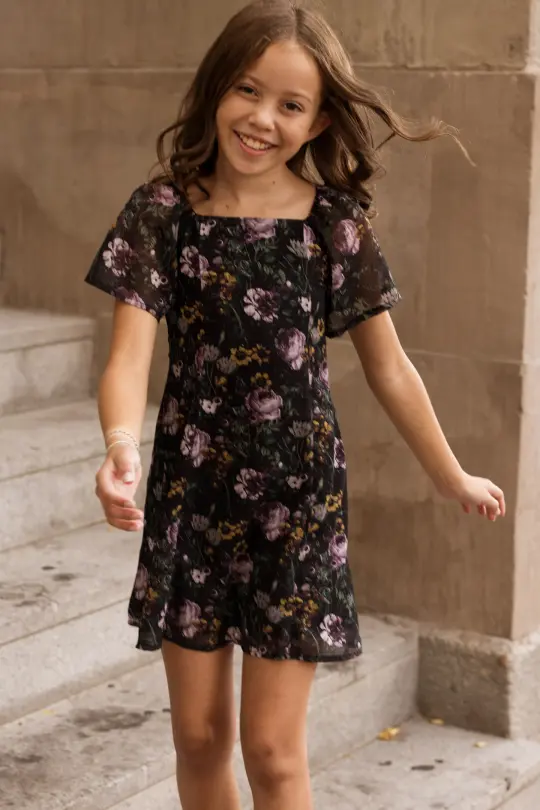Teen Blakely Dress in Belladonna Bloom