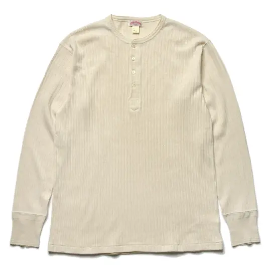 DOUBLE DIAMOND EYELET HENLEY UNDERSHIRT
