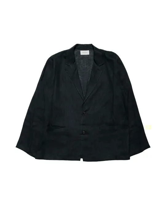 MARKAWARE Shirt Jacket Hemp Shirting Black