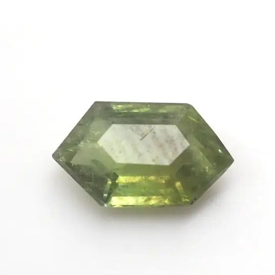 Green sapphire hexagon .61ct