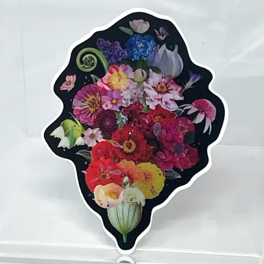Emily Drew Yates-Rainbow Flora Sticker