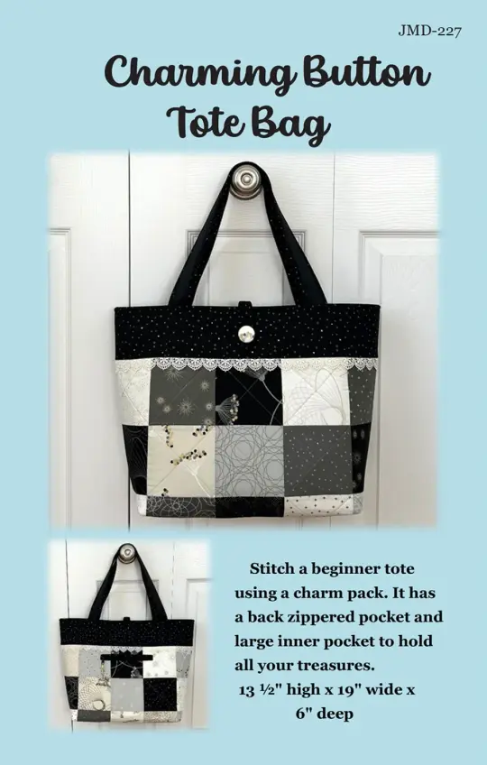 Charming Button Tote Bag