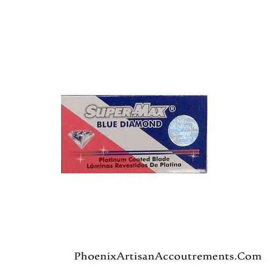 Super Max Blue Diamond -  5 Platinum Coated Blades