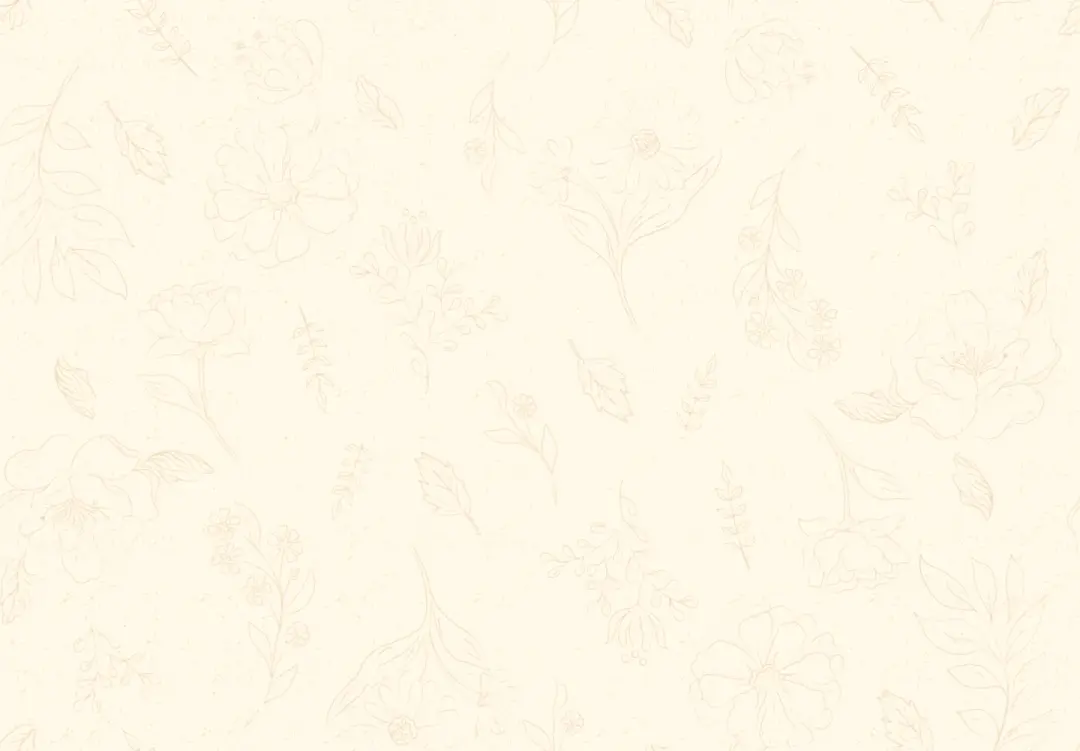 Cream Sketch Floral from Orchard House