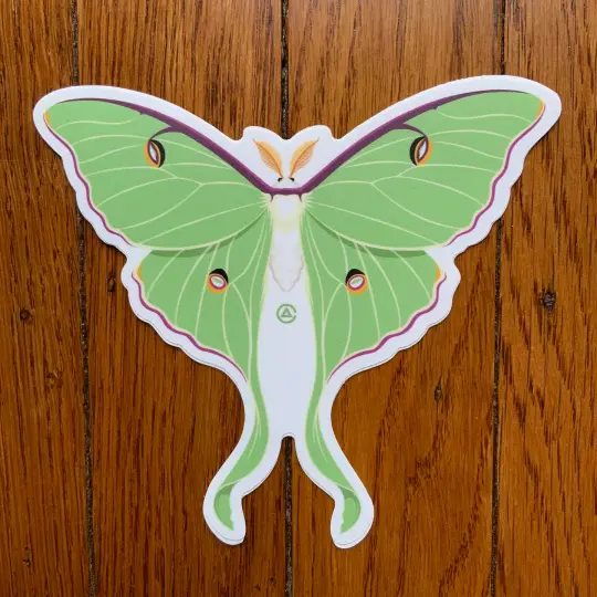 Luna Moth 5" Decal