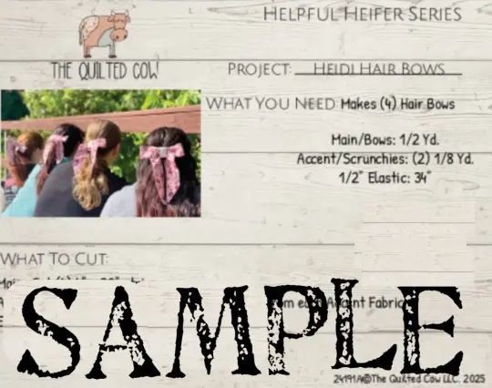 Helpful Heifer Heidi Hair Bows