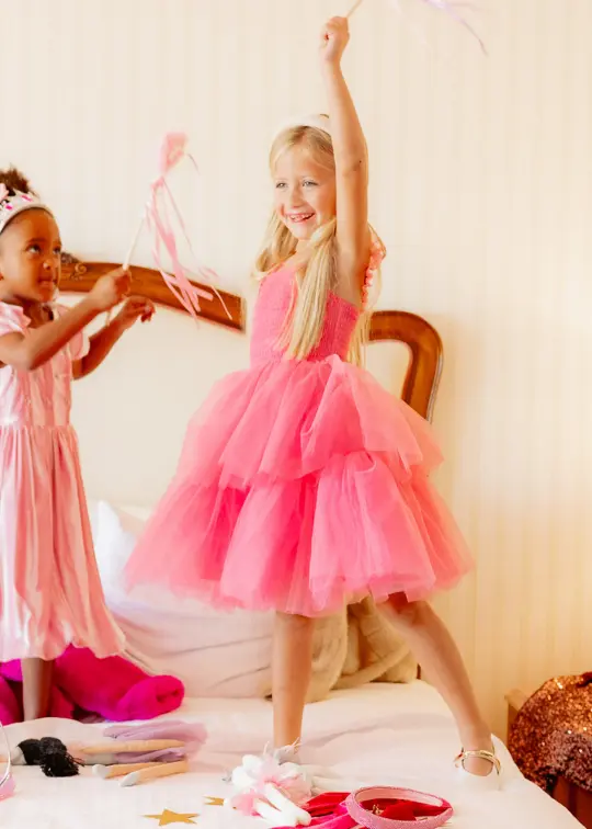 Mini Liza Dress in Pink