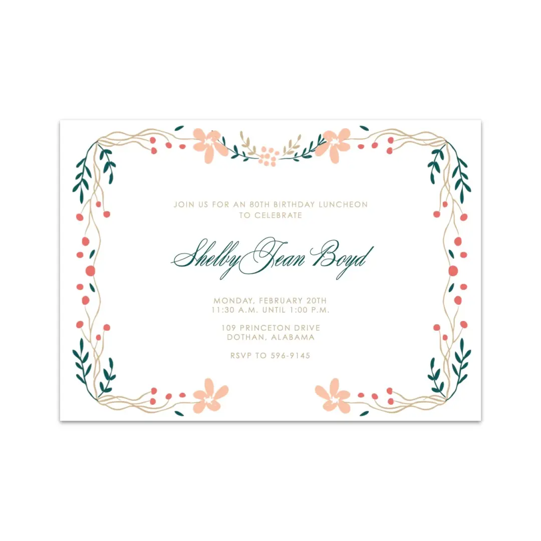 Birthday Brunch Invitation