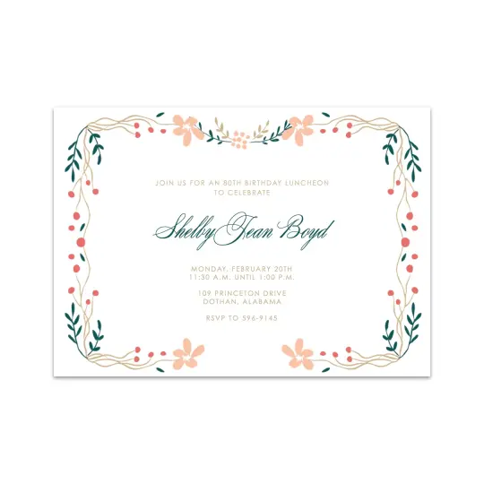 Birthday Brunch Invitation