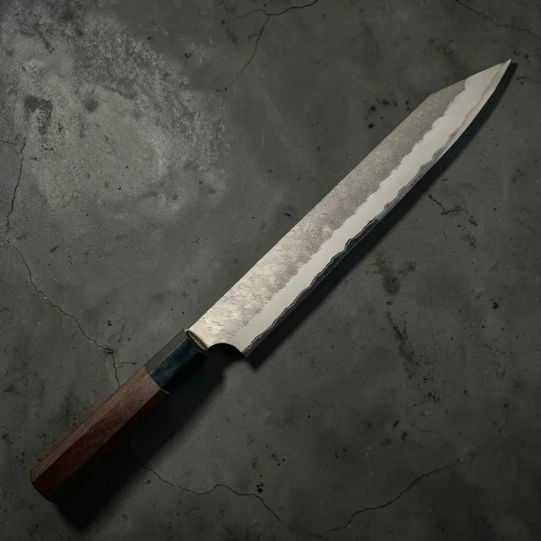 Nigara Aogami Super Migaki Tsuchime Kiritsuke Sujihiki 255mm