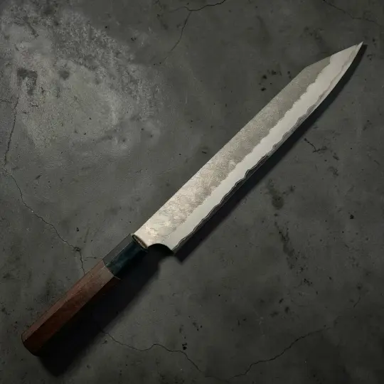 Nigara Aogami Super Migaki Tsuchime Kiritsuke Sujihiki 255mm