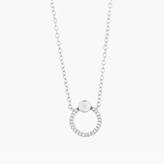 Ella Stein Beaded O Pendant Necklace