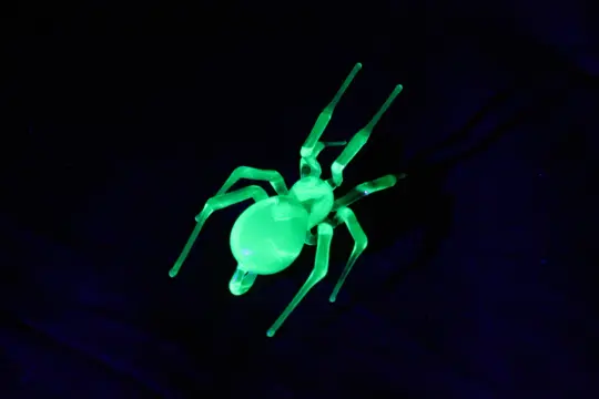Fantasy Spider Pendant – Luminous Uranium Glass Jewelry