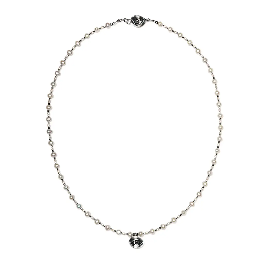 Eye of Protection. Pearl Ritual Strand.