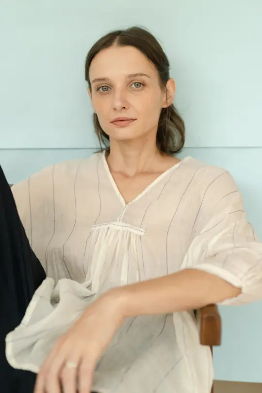 BLAIR - NATURAL WHITE STRIPES
