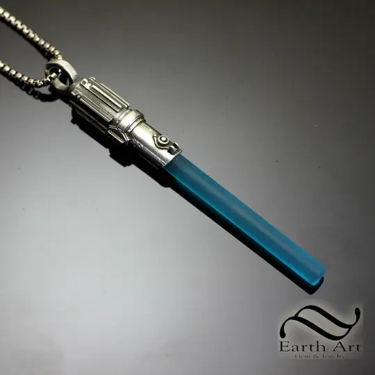 Skywalker Light Saber Pendant in Sterling silver