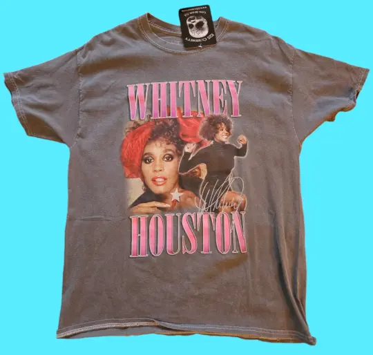 Original Whitney Houston 2010 Tour vintage t-shirt size XL