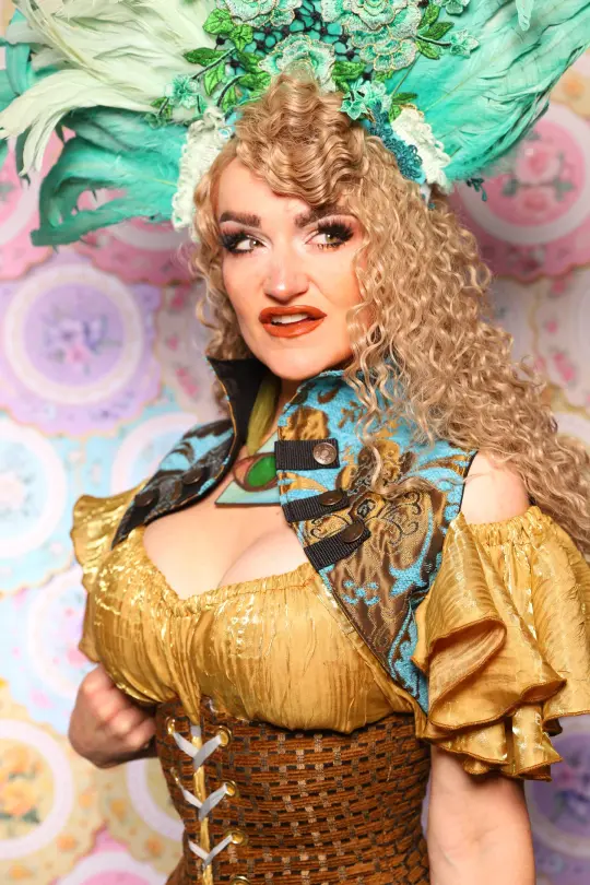 Sgt Pepper Vest in Turquoise & Bronze Medallion - The Minerally Mine Collection