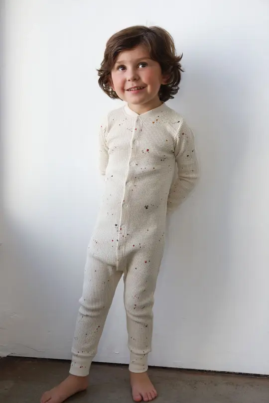 Kids Waffle One-Piece Sleeper