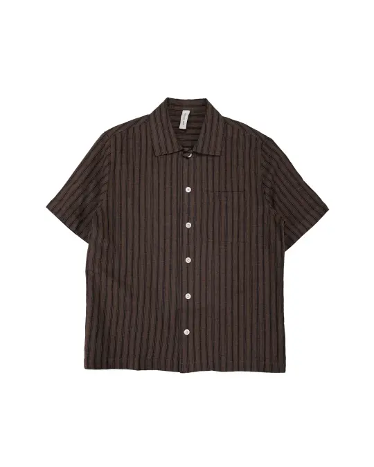 Another Aspect Another Shirt 2.0 Brown Stripe