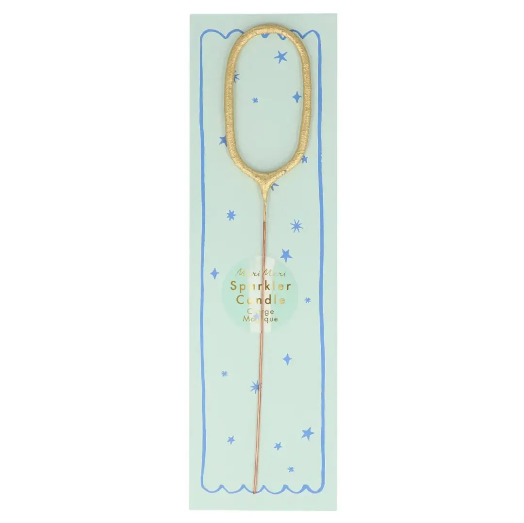 Meri Meri Gold Number Sparkler Candle