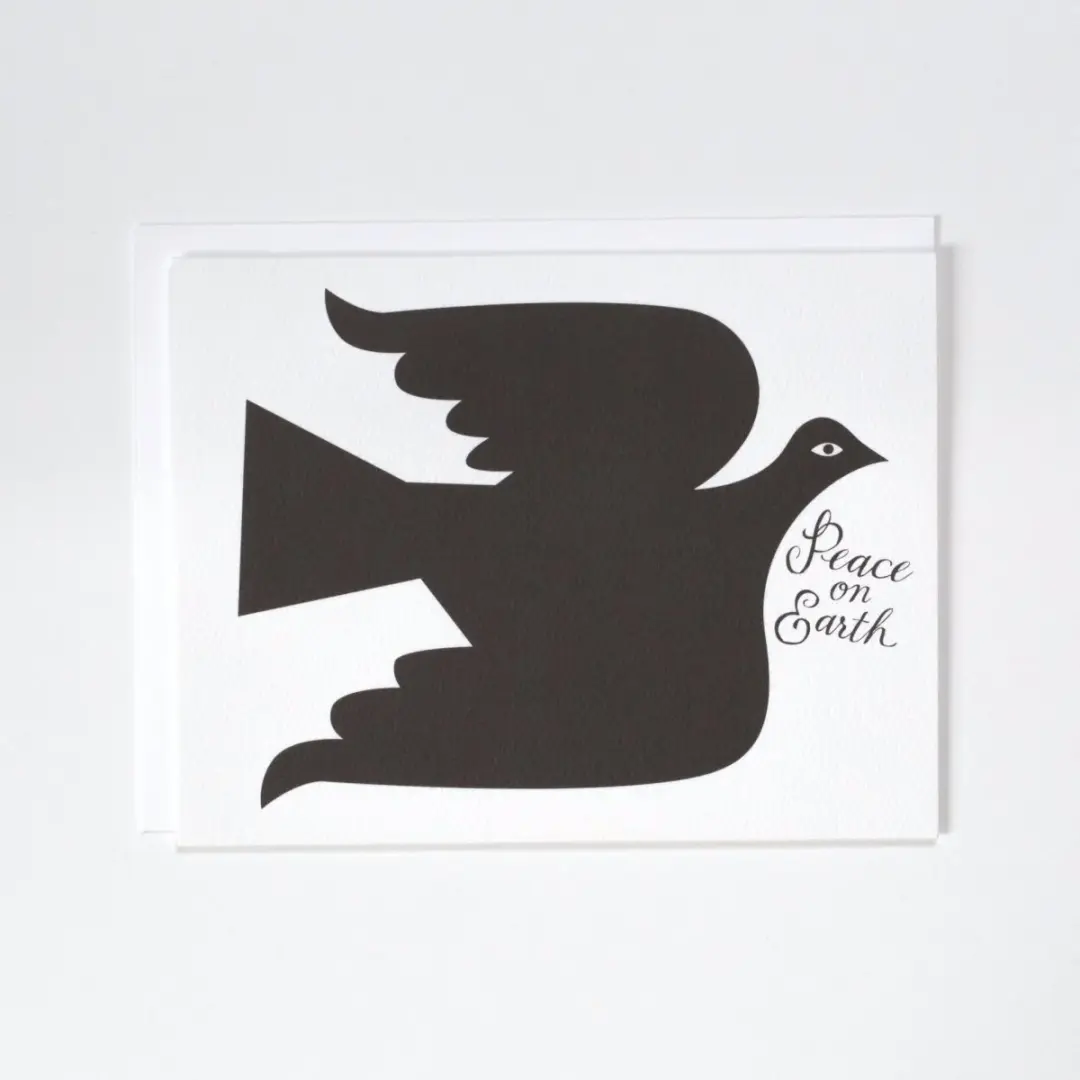 Peace On Earth Dove Card