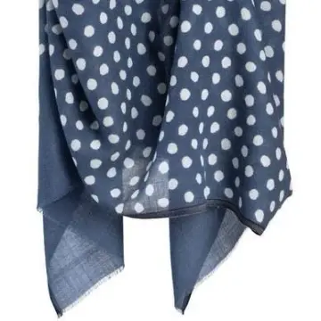 Maya Dot Scarf in Blue