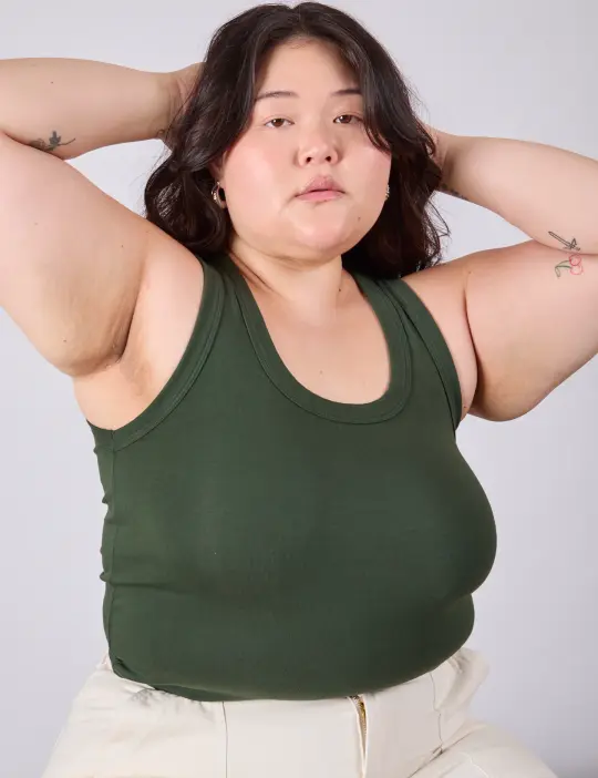 The Tank Top - Swamp Green