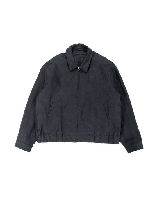 James Coward Machine Jacket Black Belgian Linen