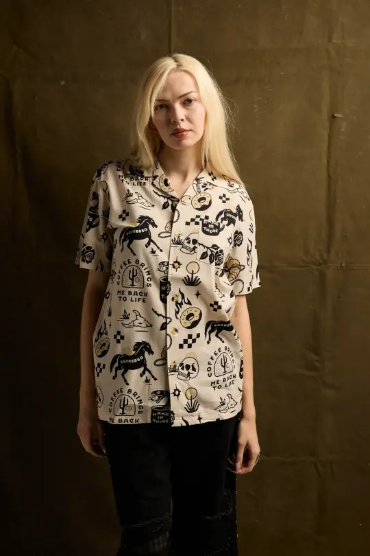 Cowboy Coffee Button-Up