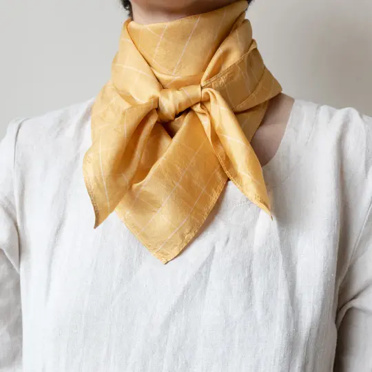 Light Silk Cowboy Scarf - Cass in Goldrush