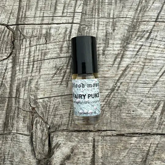 Fairy Puke Perfume Oil with Thimbleberry, Cream, Conifer & Earth