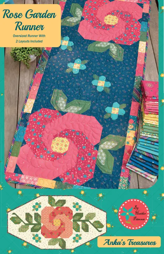 Rose Garden Runner PDF Pattern