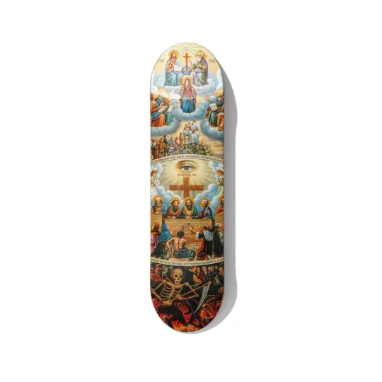 Last Judgment Byzantine Icon Skateboard Wall Art