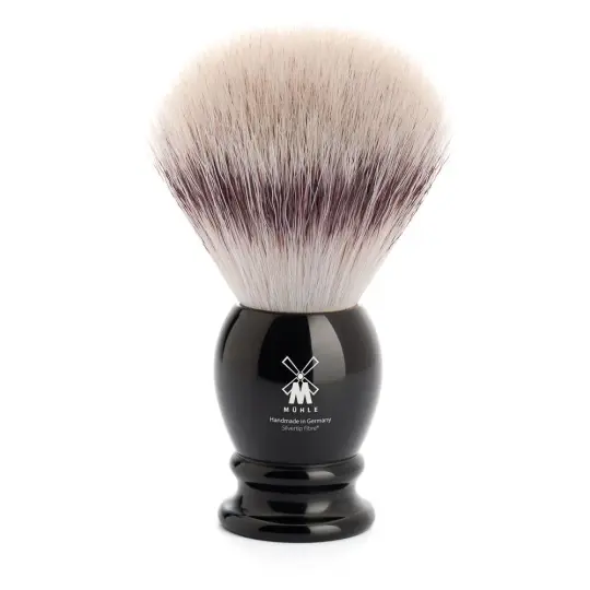 MÜHLE CLASSIC Shaving Brush, Silvertip Fibre®, Black, Large