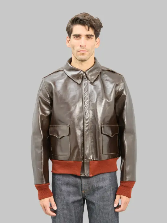 Buzz Rickson's BR80644 "Type A-2 Contract No.W535 ac-21996" Horsehide Leather Jacket