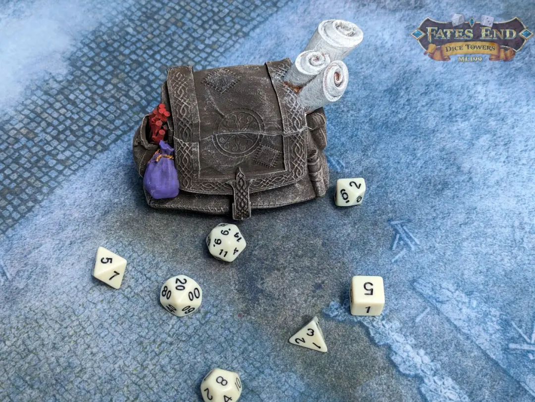 Rogue Pack 3D Printed Dice Jail | RPG Dice Vault | D20 Box | Player Gift - Fate's End Collection - Keep your mischievous dice in check!
