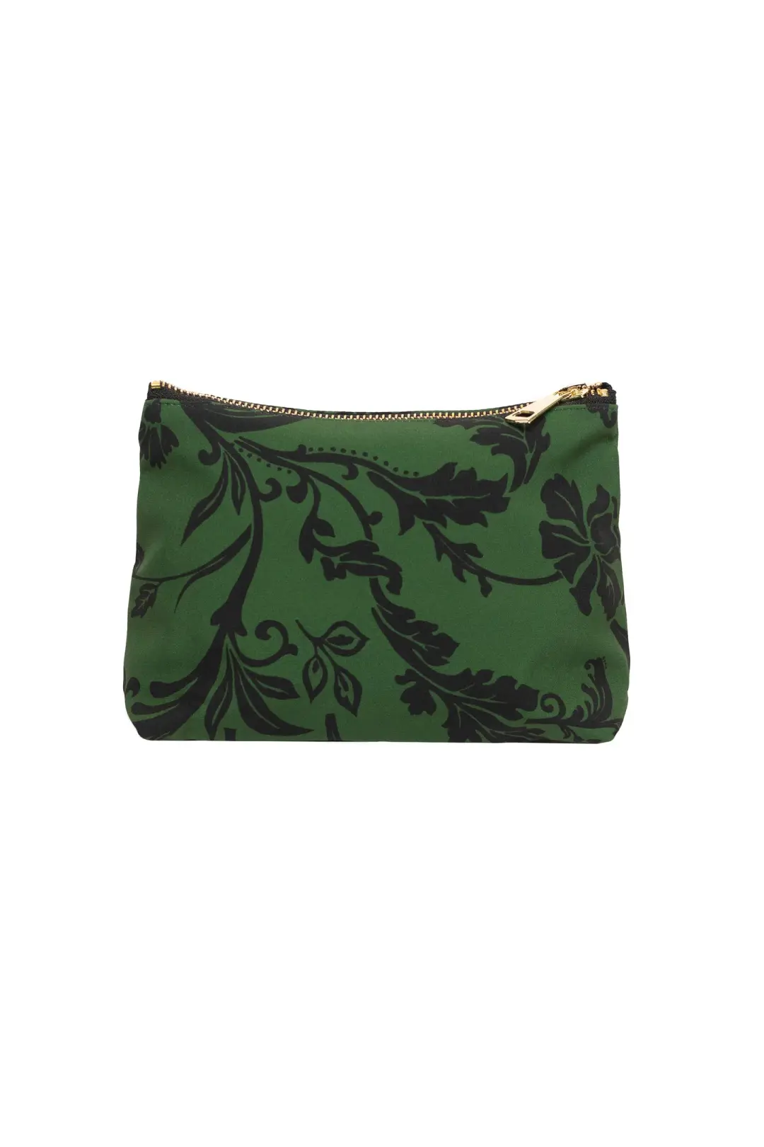 Black And Green Makeup Bag | Forest Flower
