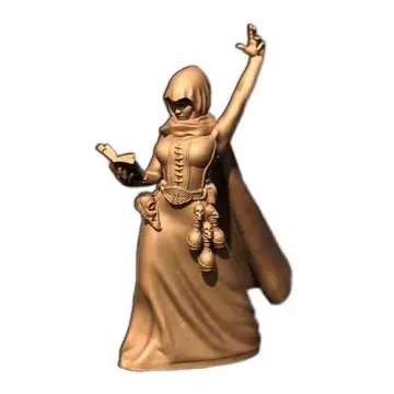 render of 32mm scale model female warrior Latifa